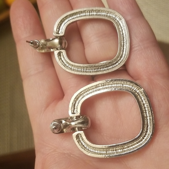 Rhinestone Door Knocker Earrings - Picture 5 of 6